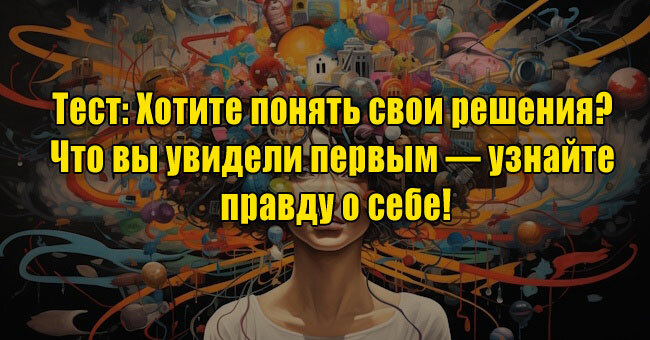 Хотите понять свои решения? Что вы увидели первым — узнайте правду о себе!