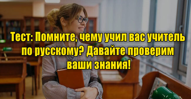 Помните, чему учил вас учитель по русскому? Давайте проверим ваши знания!