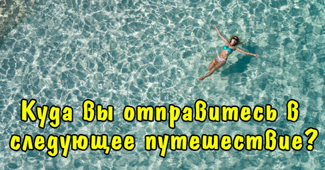Куда вы отправитесь в следующее путешествие?
