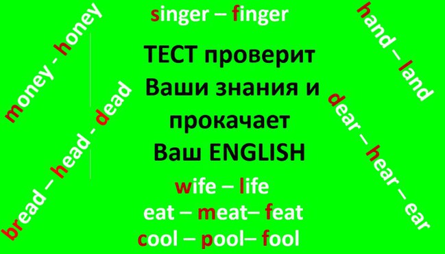 Тест - насколько хорош Ваш английский словарный запас? 