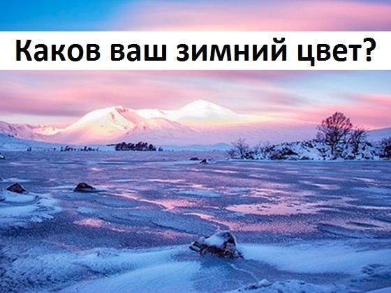 Каков ваш зимний цвет?
