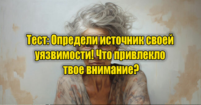 Определи источник своей уязвимости! Что привлекло твое внимание?