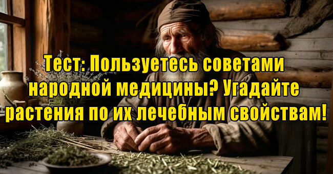 Пользуетесь советами народной медицины? Угадайте растения по их лечебным свойствам!