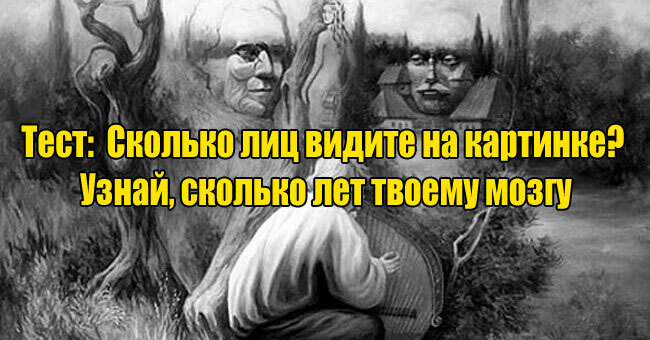 Сколько лиц видите на картинке? Узнай, сколько лет твоему мозгу