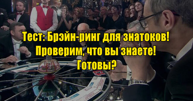 Брэйн-ринг для знатоков! Проверим, что вы знаете! Готовы?