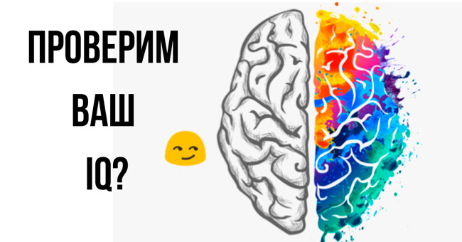 Не знаете какой у вас IQ? Набрав 8/10 в этом тесте, можете считать, что он выше среднего!