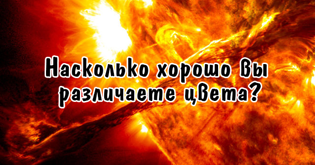 Насколько хорошо вы различаете цвета?