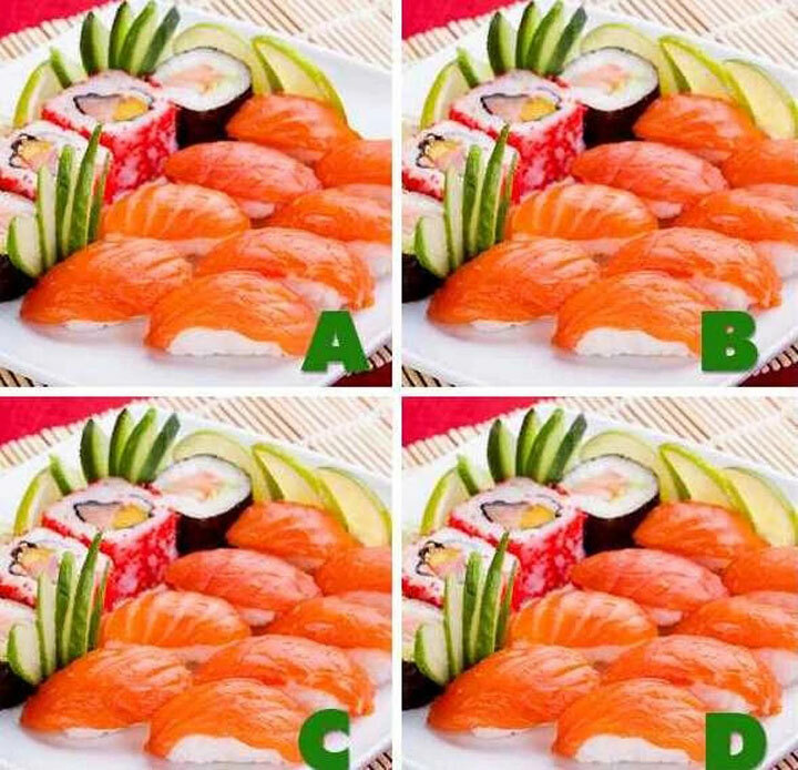 Какая картинка отличается от остальных?