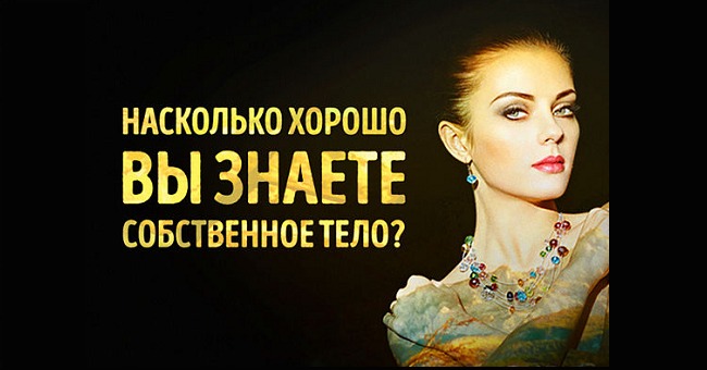 Хорошо ли вы знаете анатомию собственного тела?