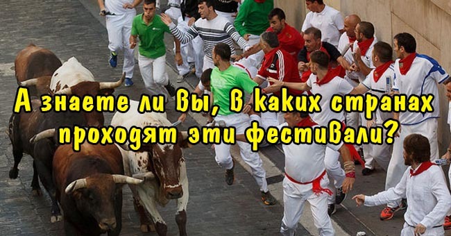 А знаете ли вы, в каких странах проходят эти фестивали?