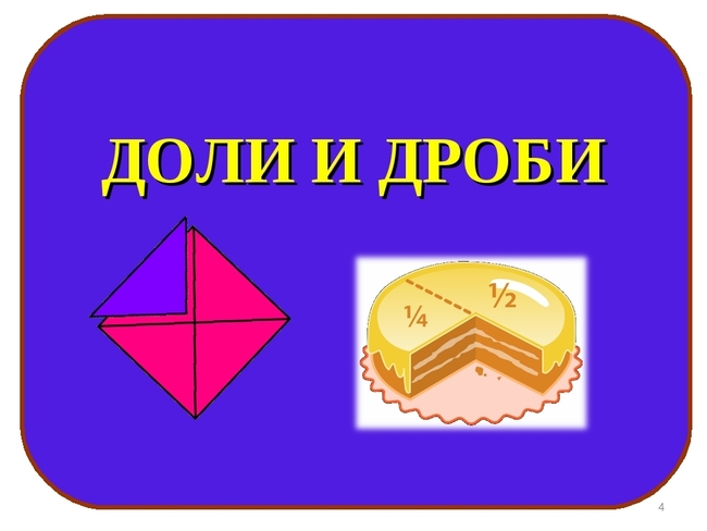 Тест - Доли и Дроби