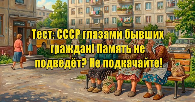 СССР глазами бывших граждан! Память не подведёт? Не подкачайте!