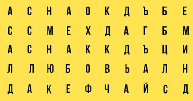 Выберите слово и узнайте, кто вы есть на самом деле и что о вас думают окружающие?