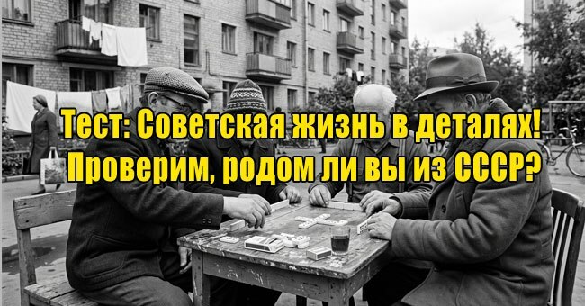 Советская жизнь в деталях! Проверим, родом ли вы из СССР?