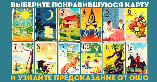 Выберите карту и узнайте предсказание от Ошо!
