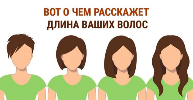 Выберите свою длину волос - и мы расскажем о вашей личности