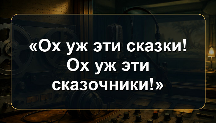 В каком советском мультфильме звучит фраза «Ох уж эти сказки! Ох уж эти сказочники!»