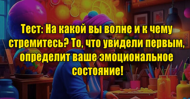 На какой вы волне и к чему стремитесь? То, что увидели первым, определит ваше эмоциональное состояние!
