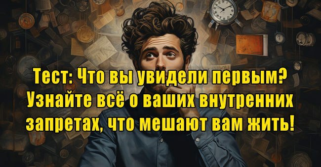 Что вы увидели первым? Узнайте все о ваших внутренних запретах, что мешают вам жить!