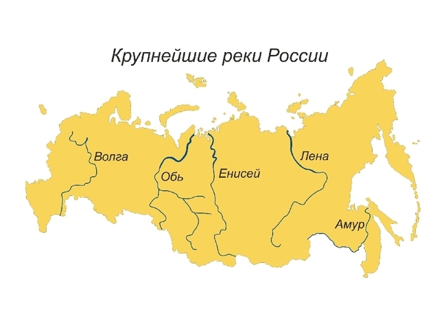 Карта рек росси