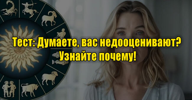 Думаете, вас недооценивают? Узнайте почему!