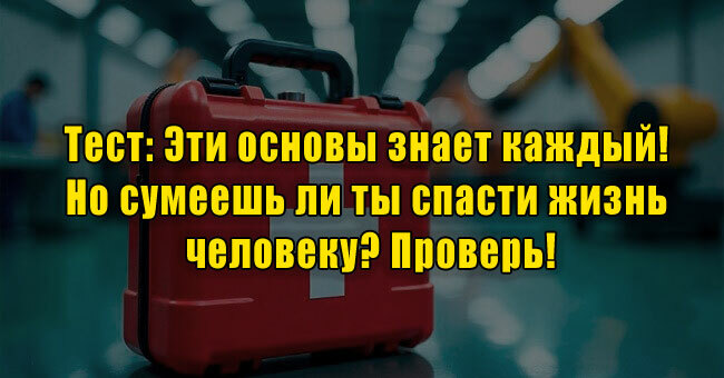 Эти основы знает каждый! Но сумеешь ли ты спасти жизнь человеку? Проверь!