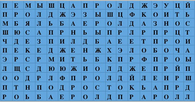 Слово, которое вы увидели первым, расскажет, что скрывает ваше подсознание