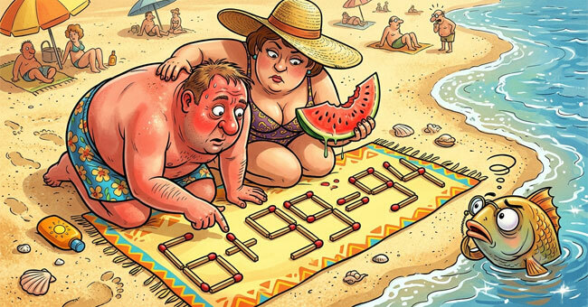 Разминка для мозга: исправите равенство 6+99=94, переместив всего 1 спичку? Ответ в конце
