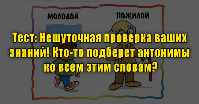 Нешуточная проверка ваших знаний! Кто-то подберет антонимы ко всем этим словам?