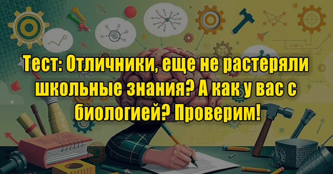 Отличники, еще не растеряли школьные знания? А как у вас с биологией? Проверим!