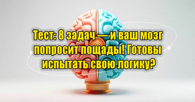 8 задач — и ваш мозг попросит пощады! Готовы испытать свою логику?