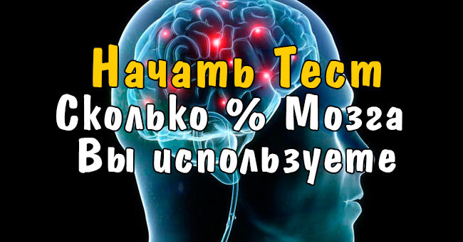 Какой % мозга вы используете?