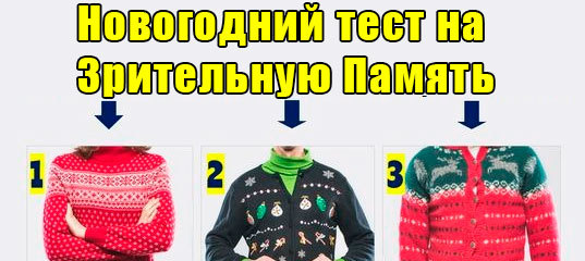 Новогодний Тест: Проверь свою зрительную память