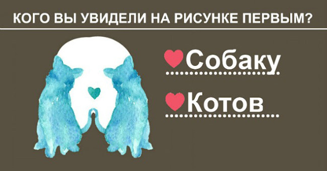Тот, кого вы увидели первым на этой картинке, определяет, как вы обычно любите…