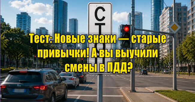 Новые знаки — старые привычки! А вы выучили смены в ПДД?