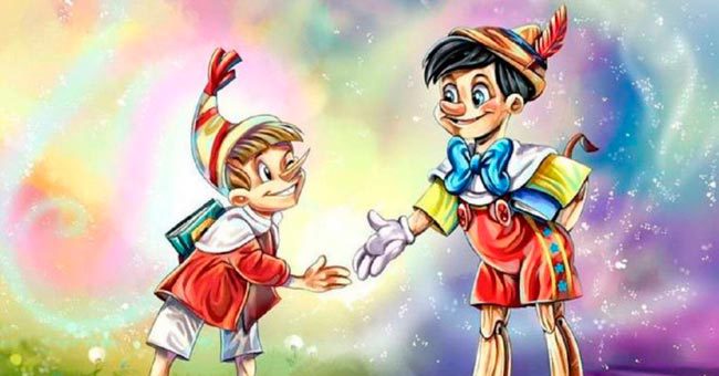 Найдете 10 различий между Буратино и Пиноккио?