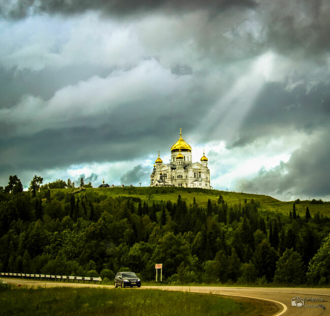 Белогорский монастырь Пермский зимой